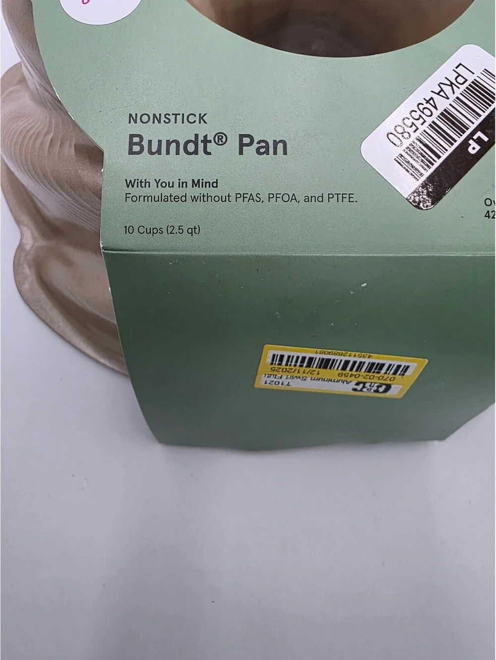 Figmint Nonstick Bundt Pan 10 Cups (2.5 qt)